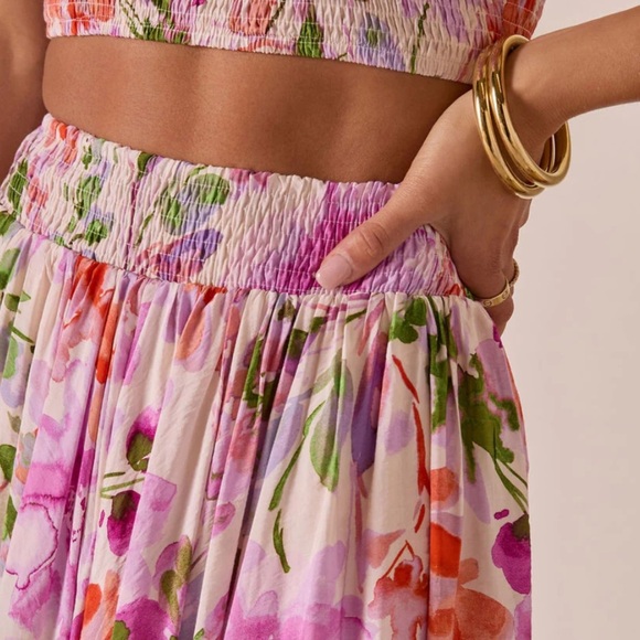 NWT By Together Floral Maxi Skirt size small - Picture 9 of 10